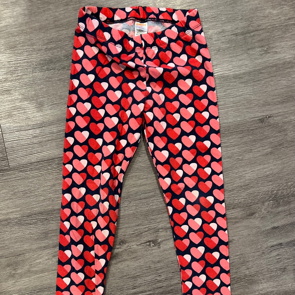 Valentine's Day Gymboree leggings hearts size 8